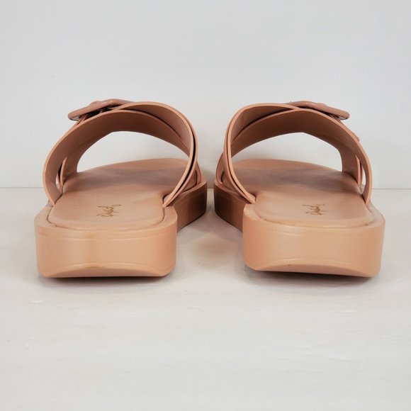 NEW X BAND SANDALS BLUSH COLOR - Picture 4 of 5